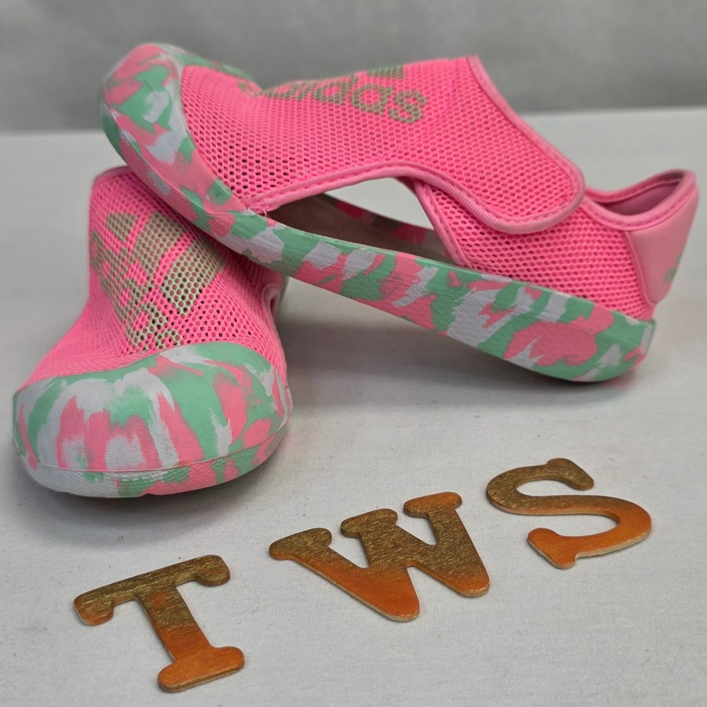 Adidas Altaventure Sport Kids 10K Pink Green Water Shoes